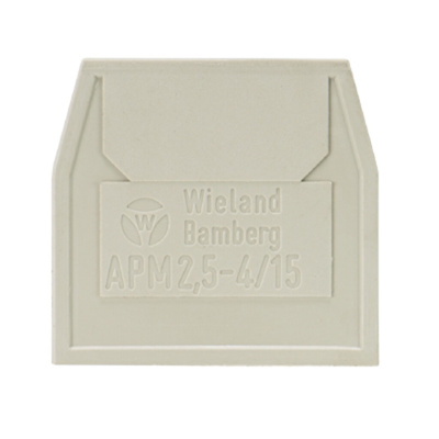 #Wieland APM2,5-4/15 Endeplade 1,5mm blå